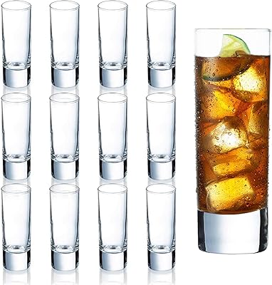 Ensemble de gobelets transparents à fond épais varylin-x, 12 pièces, ensemble de gobelets