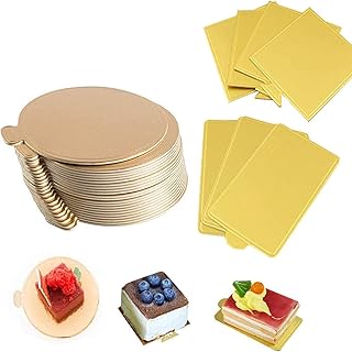 Assiettes de base à gâteau 100 pièces, ensemble de carton à gâteau, parfait