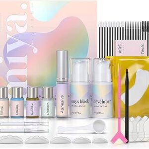 Miya lash kit de rehaussement de cils et de stratification des sourcils | kit de couleur pour sourcils et cils noirs et volumineux | résultat professionnel 8 semaines | lvl, permanente, stratifié | kit de rehaussement de sourcils et de rehaussement de cils à la kératine avec tous les outils. Votre marketplace de proximité digitale : Diaytar