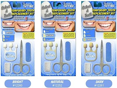 Kit de remplacement dent temporaire instant smile select a tooth
