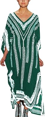 Robe de bikini de plage ample style bohème caftan fleuri youkd