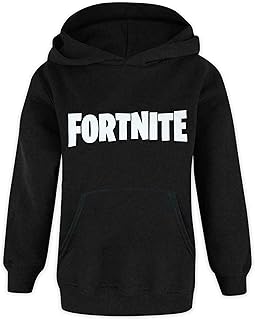 Sweat à capuche noir à manches longues fortnite boys, noir, taille unique