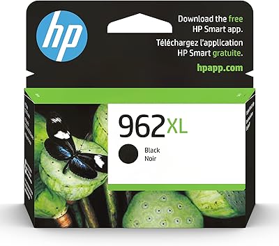 Cartouche d'encre noire originale hp 962xl à haut rendement | fonctionne avec hp