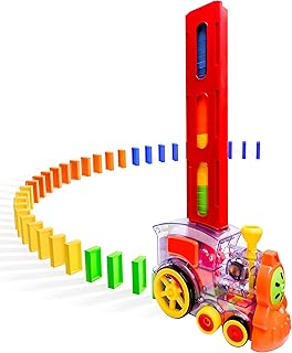 Ensemble de jouets de train domino 120 pièces de dominos 2 emplacements