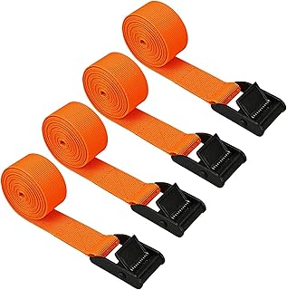 4 pièces de sangles d'attache à cliquet 1" x 10' réglables serrage robustes