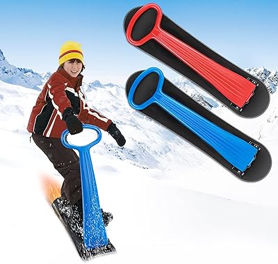 Luge à ski ote trottinette neige pliable avec poignée durable luge