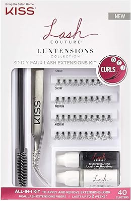 Sac de kit d'extension de cils 3d lash couture, avec adhésif pour cils