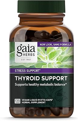 Gélules liquides végétariennes aux herbes gaya pour le soutien de la thyroïde