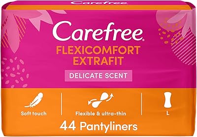 Protège-slips carefree flexi comfort extra fit au parfum délicat, paquet de 44