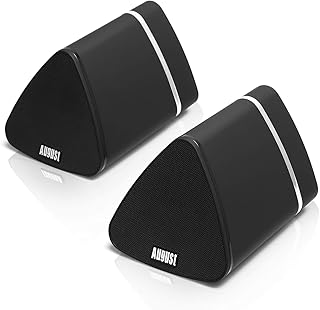 Haut-parleurs stéréo bluetooth sans fil portables - august ms515 - ensemble stéréo 2