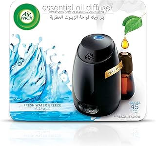 Désodorisant air wick kit diffuseur d'huiles essentielles désodorisant brise d'eau douce