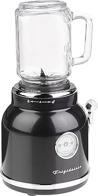 Mélangeur de comptoir frigidaire esmm100, noir, lavable au lave-vaisselle, sans bpa, mélangeur personnel