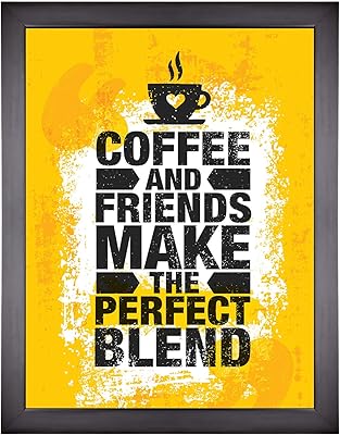 Citation d'affiche de motivation next bazaar – le café et les amis font