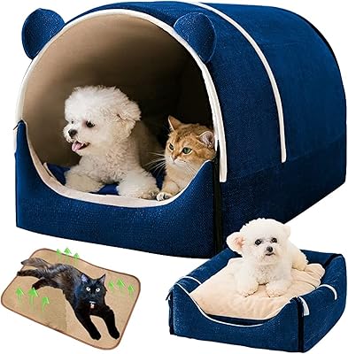 Lit pour chat et animal de compagnie 4 en 1 avec un grand