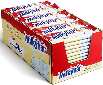 Barre de chocolat blanc nestlé milky bar, 12 grammes