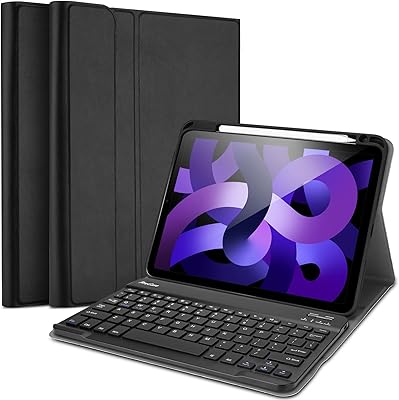 Étui clavier procisse pour ipad air 5/4, ipad 10,9 pouces 2022 2020 avec