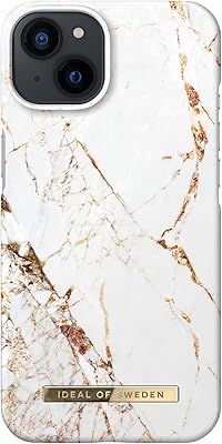 Housse de protection carrara idéal de suède pour iphone 13 or