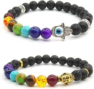 2x ensemble de bracelets homme femme bracelet bouddha bracelet partenaire bracelet amoureux agate