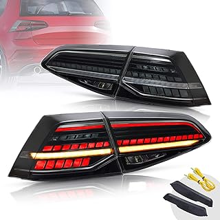 Kit de feux arrière fumés vland full led compatible avec volkswagen golf mk7
