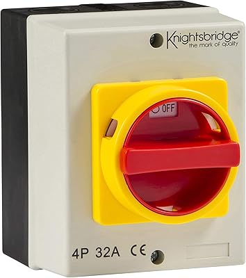 Isolateur rotatif knights bridge in0026 ip65 32a 4p ac (230v - 415v), crème. Plus de choix, moins de dépenses avec Diaytar