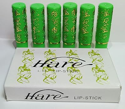 Pack de 6 sticks ou rouge à lèvres magique le vert vire au