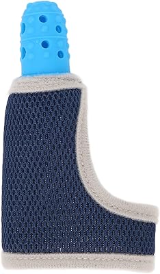 Ventouse de pouce pour enfants, protège-doigts en silicone avec dragonne respirante et bosses