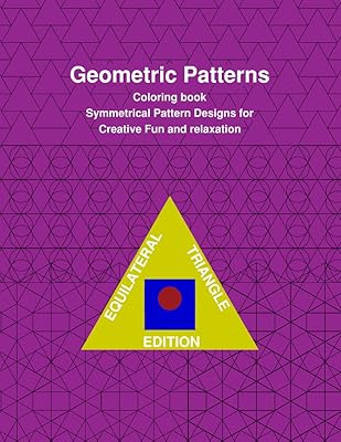 Livre de coloriage de motifs géométriques dessins symétriques pour le plaisir créatif