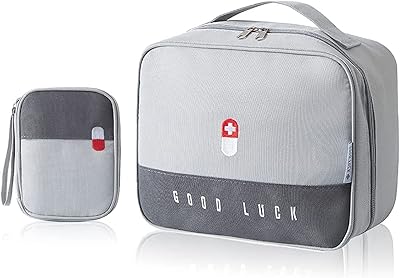 Trousse de premiers secours portable 2 pièces trousse médicale vide avec petite