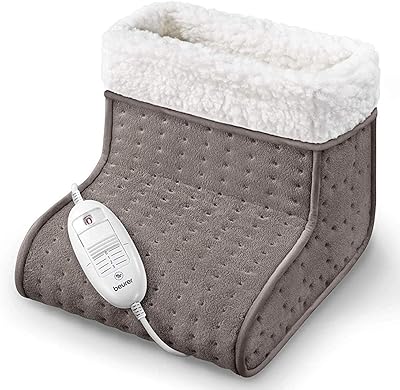 Chauffe-pieds confortable beurer fw20uk gris foncé | électrique pour pieds