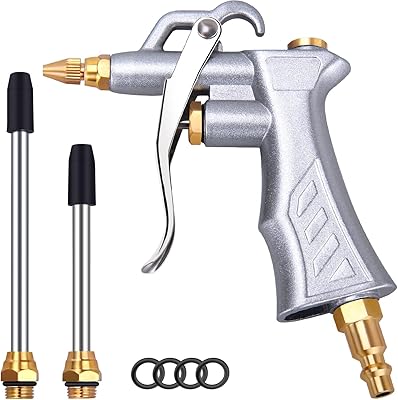 Pistolet de soufflage industriel the white shop avec buse de débit d'air réglable