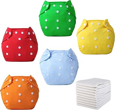 Couches lavables taille unique pour bébé fille et garçon, réglables, lavables et réutilisables