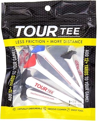 Pack combiné de tees de golf tour tee cmc design | ajoutez