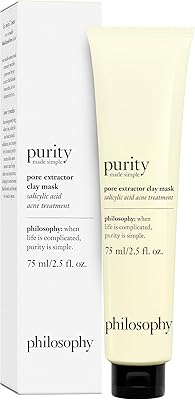 Masque à l'argile exfoliant pour les pores philosophy purity made simple, 2,5 oz