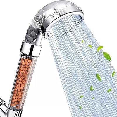 Pomme de douche filtre de douche bleu d'économie d'eau à main eau