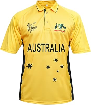 T-shirt en jersey de la coupe du monde de cricket t 20 d'australie