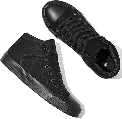 Chaussures montantes pour femmes baskets décontractées blanches à la mode en toile