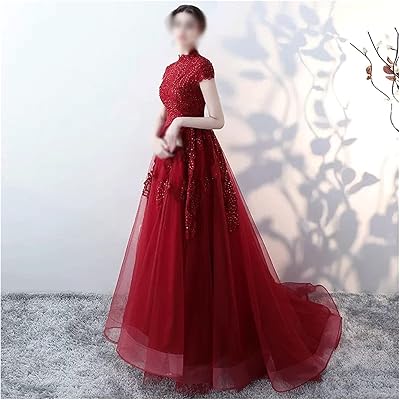 Yebdd robe toast printemps et été mariée mariage robe de fiançailles vin retour