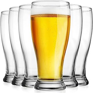 The white shop lot de 6 verres à bière pilsner de luxe