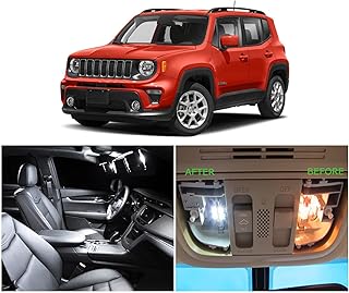 Kit d'éclairage intérieur led de voiture sans défaut 14 ampoules blanches pour jeep