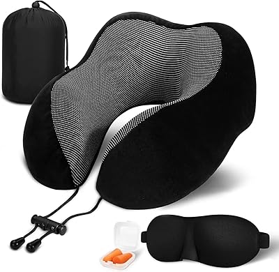 Oreiller de voyage en avion, oreiller cervical en mousse à mémoire de forme