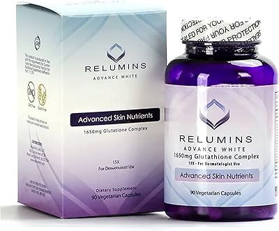 Complexe de glutathion advanced white reluminos 1650 mg - 15 dermatologues utilisés