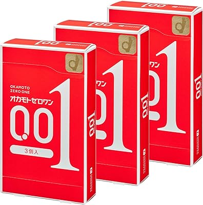 Okamoto zero one 0,01 mm, nouvelle version chaude, coffret cadeau 3 pièces x