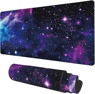 Tapis de souris de jeu étendu nebula universe galaxy design grande taille