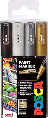 Stylo aquarelle posca pointe fine 1 mm 153544850 - couleurs assorties