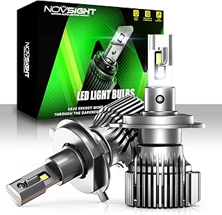 Ampoules de phare led h4 20 000 lumens, ampoules novsight 600 % plus