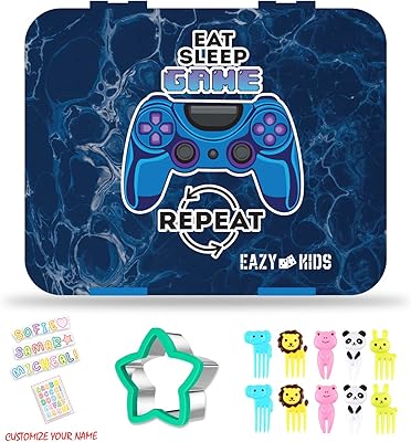 Boîte à bento convertible easy kids 5 et 4 avec ensemble de coupe-sandwich