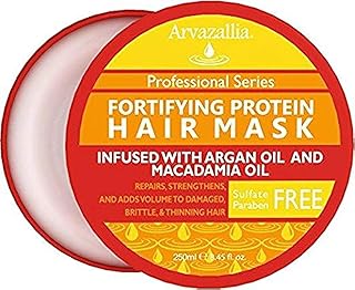Masque capillaire protéiné fortifiant et après-shampooing profond arvazalia à l'huile d'argan et à