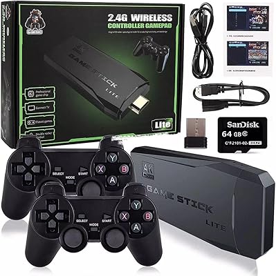 Contrôleur sans fil 2.4g contrôleur de jeu vidéo 4k pour téléviseur 64 go