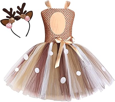 Ensemble de costumes d'animaux juesstera costume de girafe pour filles fantaisie avec bandeau