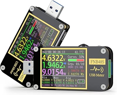 Compteur de puissance usb compteur usb 4-24 v 0-65 a avec surveillance